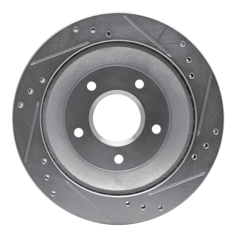 DFC 85-92 Chevrolet Camaro Rear Left Drilled & Slotted Silver Brake Rotor
