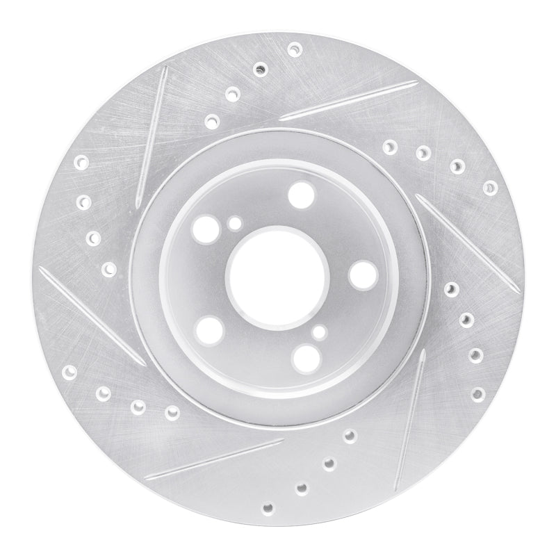 DFC 09-15 Toyota Corolla (Mexico) Front Right Drilled & Slotted Silver Brake Rotor