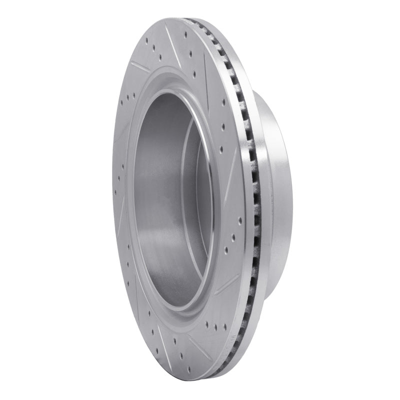 R1 12-20 Ford F-150 4WD Rear Left Drilled & Slotted Silver Brake Rotor