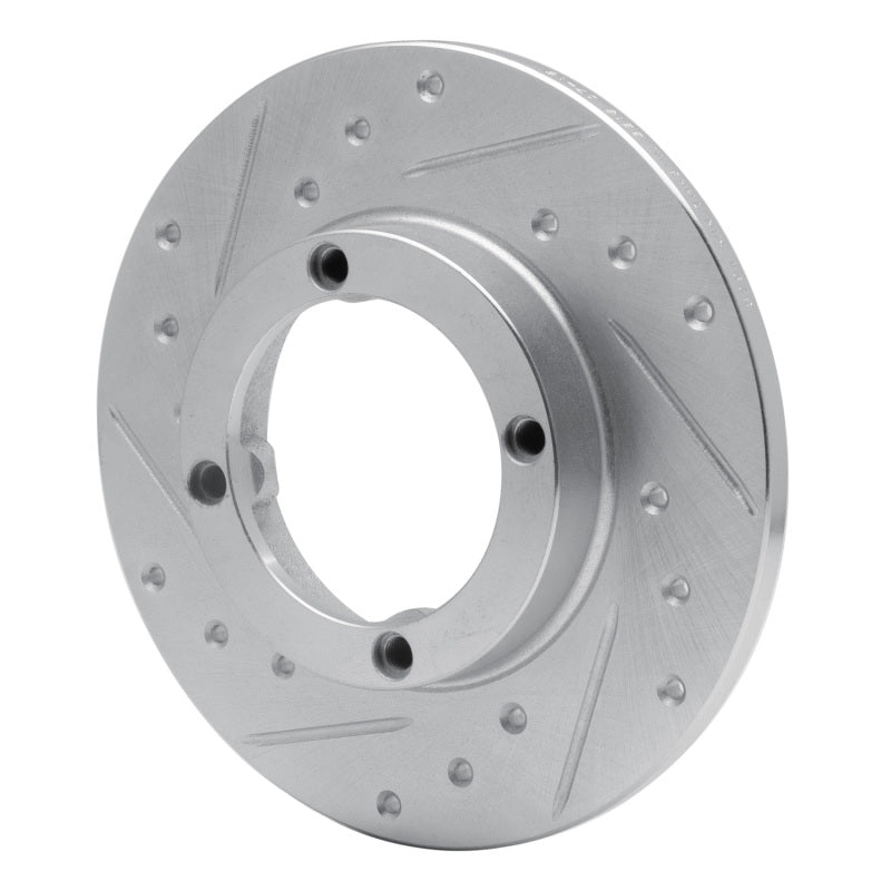 R1 85-94 Chevrolet Sprint Front Left Drilled & Slotted Silver Brake Rotor