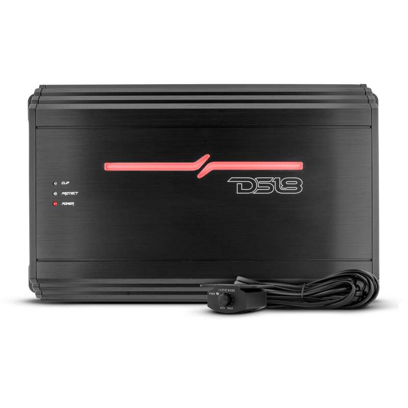 DS18 1-Channel Class D Amplifier 1000/1ohm 650/2ohm 380/4ohm Watts RMS