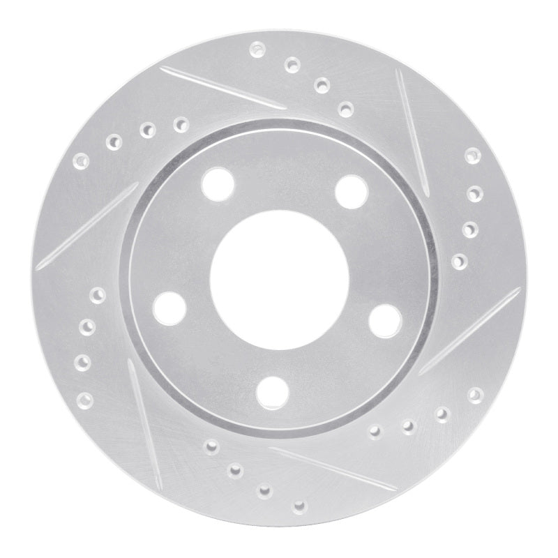 DFC 00-02 Audi S4 Rear Right Drilled & Slotted Silver Brake Rotor