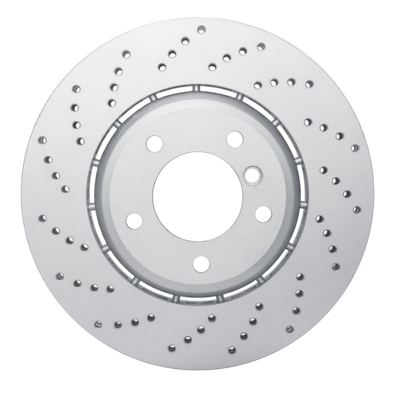 R1 01-08 BMW Z4 Left Front Drilled Carbon Alloy GeoMET Rotor