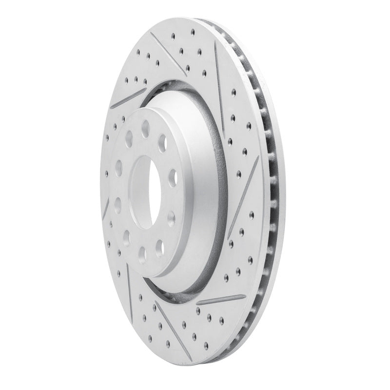 R1 06-25 Audi RS Q3 (Mexico) Rear Right Drilled & Slotted Geo-Carbon Rotor