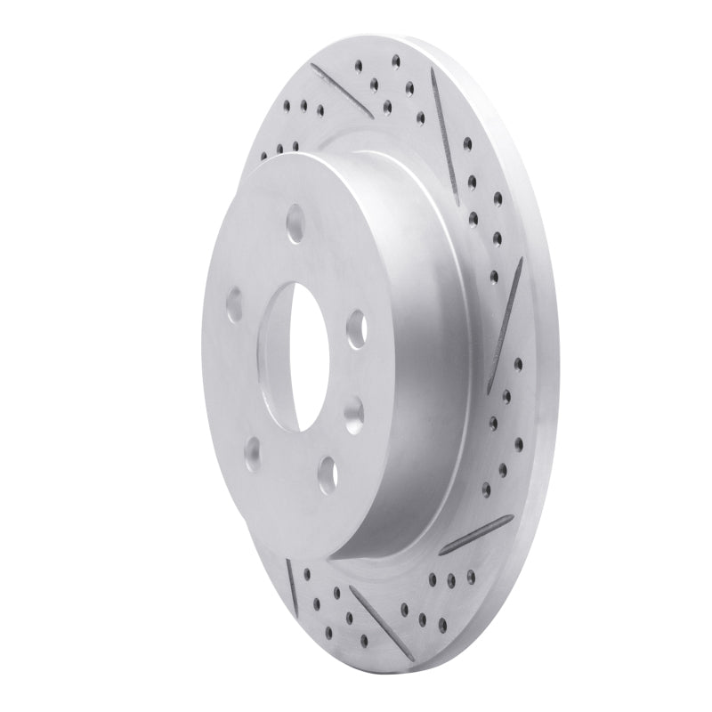 R1 11-16 Buick Regal Rear Right Drilled & Slotted Geo-Carbon Rotor
