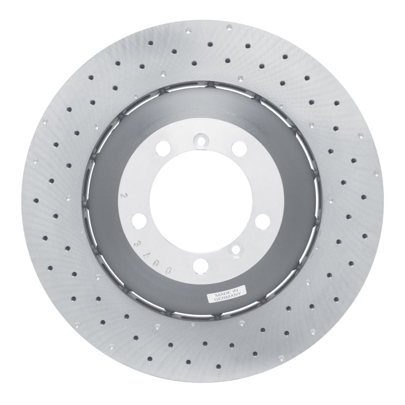 R1 10-11 Porsche 911 Left Front Drilled Carbon Alloy GeoMET Rotor