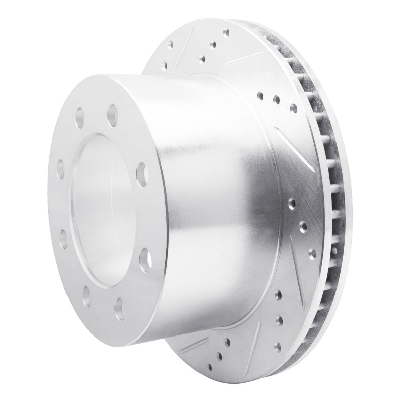 R1 00-02 Dodge Ram 3500 Rear Left Drilled & Slotted Silver Brake Rotor