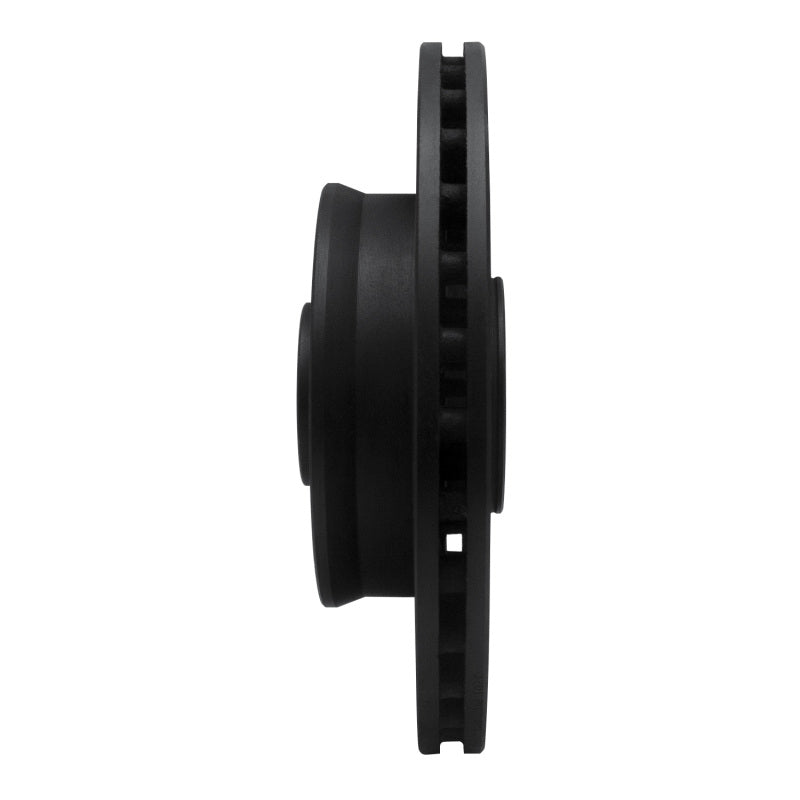 R1 88-91 Mazda 929 Front Right Drilled & Slotted Black Brake Rotor