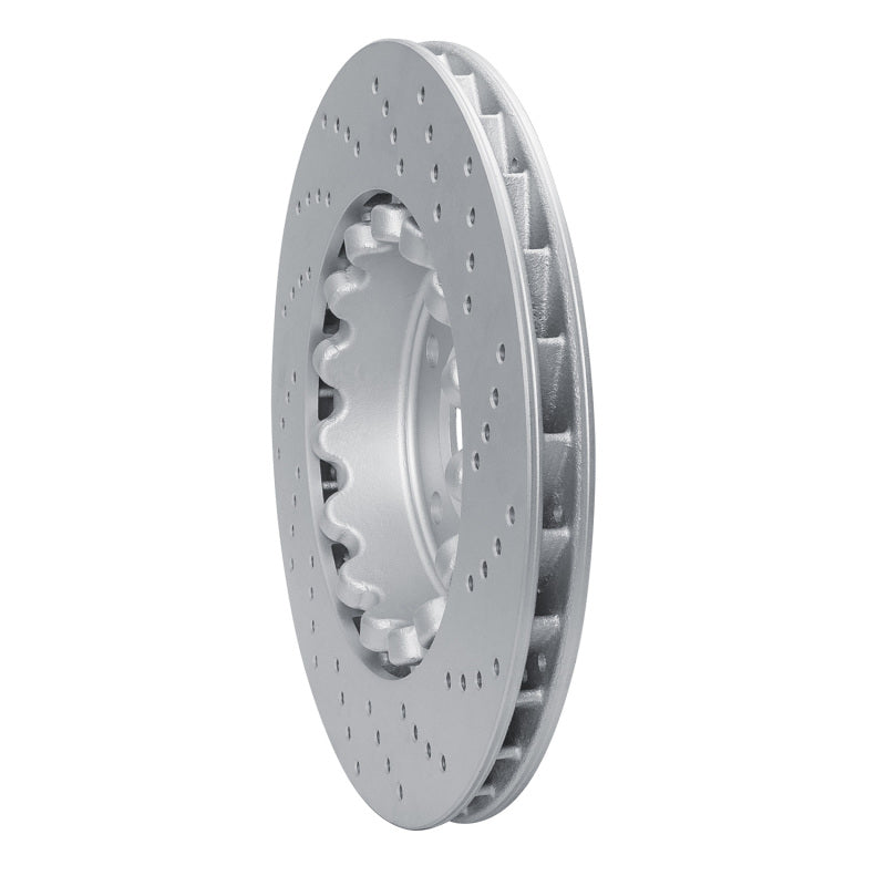 R1 01-08 BMW Z4 Left Front Drilled Carbon Alloy GeoMET Rotor