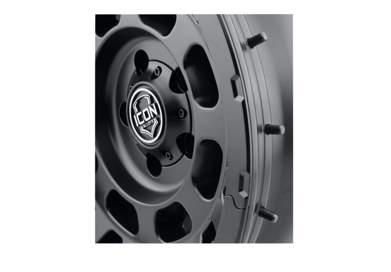 ICON Hammer Pro - 17x8.5 / 5X5 / -6MM / 4.5in BS - Satin Black