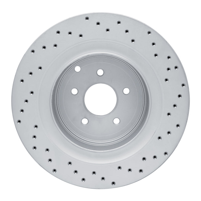 DFC 09-24 Infiniti M35H Rear Left Drilled Geoperformance Rotor