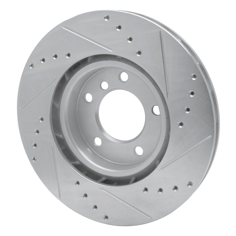 R1 95-02 BMW Z3 Right Front Drilled & Slotted Silver Brake Rotor