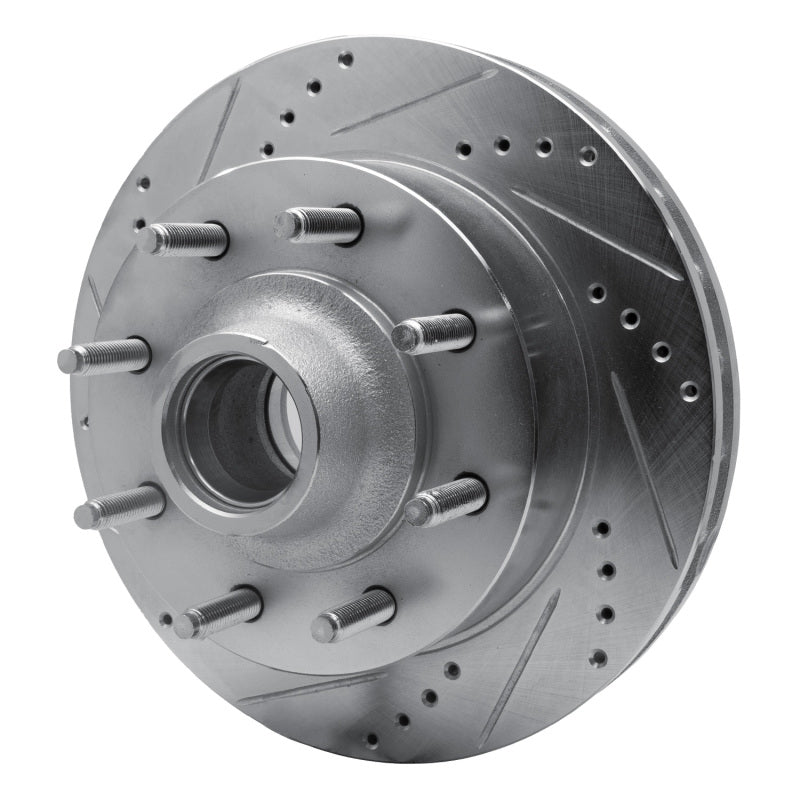DFC 99-02 Ford F-250 2WD (Super Duty) Front Left Drilled & Slotted Silver Brake Rotor