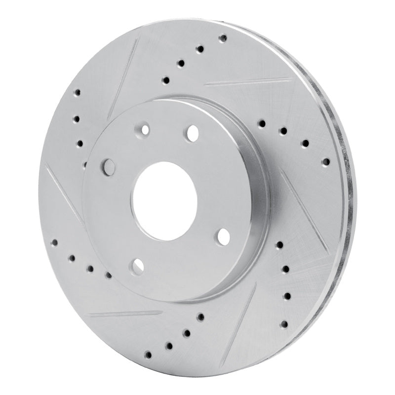 DFC 04-10 Chevrolet Epica (Mexico) Front Left Drilled & Slotted Silver Brake Rotor
