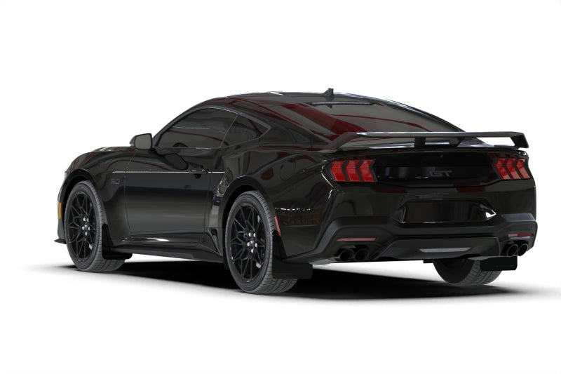 Rally Armor 24-26 Ford Mustang Black UR Mud Flap w/ Metallic Black Logo