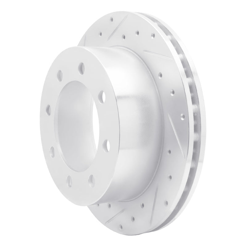 DFC 99-07 Ford E-350 Econoline Rear Left Drilled & Slotted Silver Brake Rotor