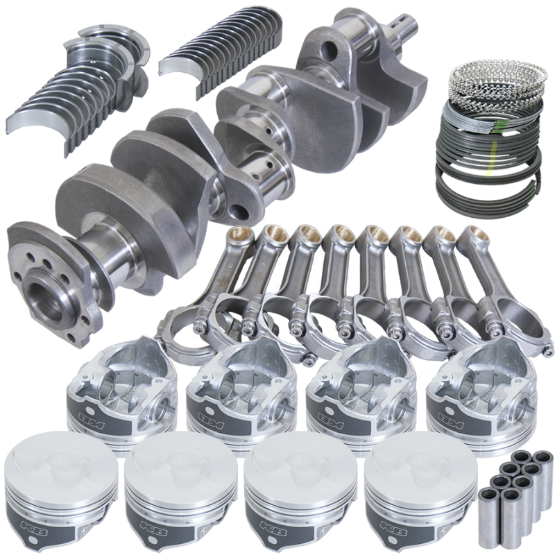 Eagle Chevy LT1350 1Pc 3.480in Crank 6.000in I-Beam Rods -7cc 4.030in Pistons Rotating Assembly