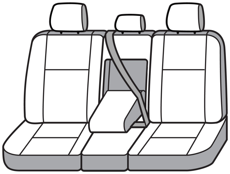 Covercraft 22 Jeep Wagoneer Polycotton SeatSaver Custom Second Row Seat Covers - Grey