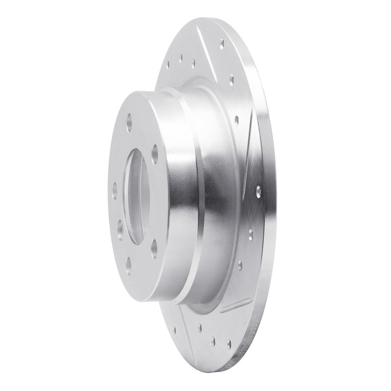 DFC 91-99 BMW 323is Rear Right Drilled & Slotted Silver Brake Rotor