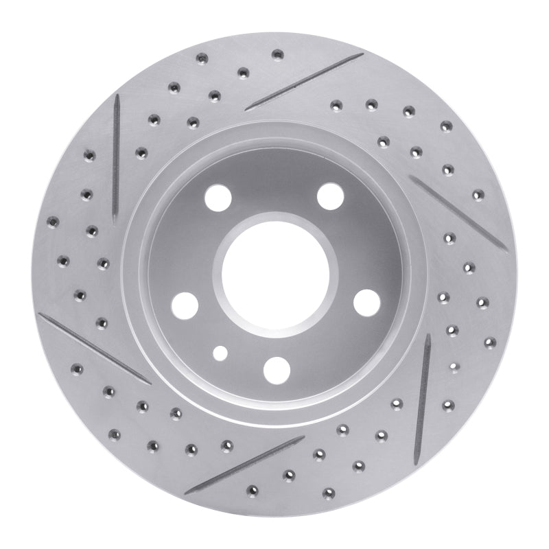 R1 11-16 Buick Regal Front Right Drilled & Slotted Geo-Carbon Rotor