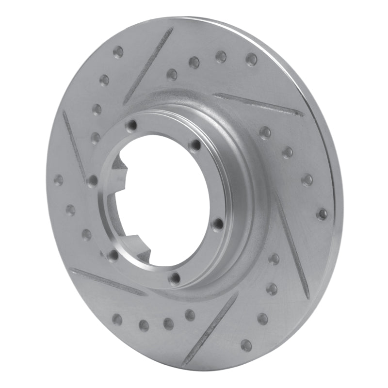 R1 71-83 Renault Lecar Front Left Rear Left Drilled & Slotted Silver Brake Rotor