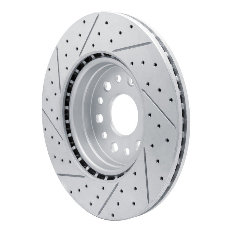 R1 19-25 Ram 1500 Front Right Drilled & Slotted Geo-Carbon Rotor