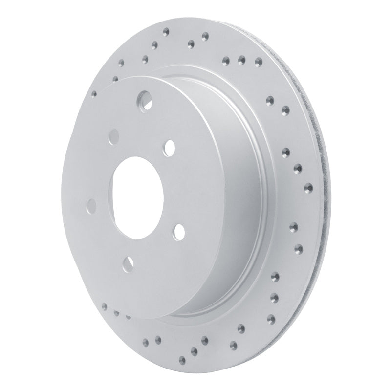 DFC 03-24 Infiniti M37 Rear Left Drilled Geoperformance Rotor