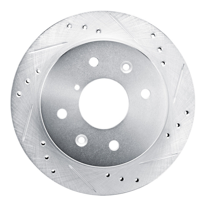 DFC 84-85 Mazda RX-7 Rear Right Drilled & Slotted Silver Brake Rotor