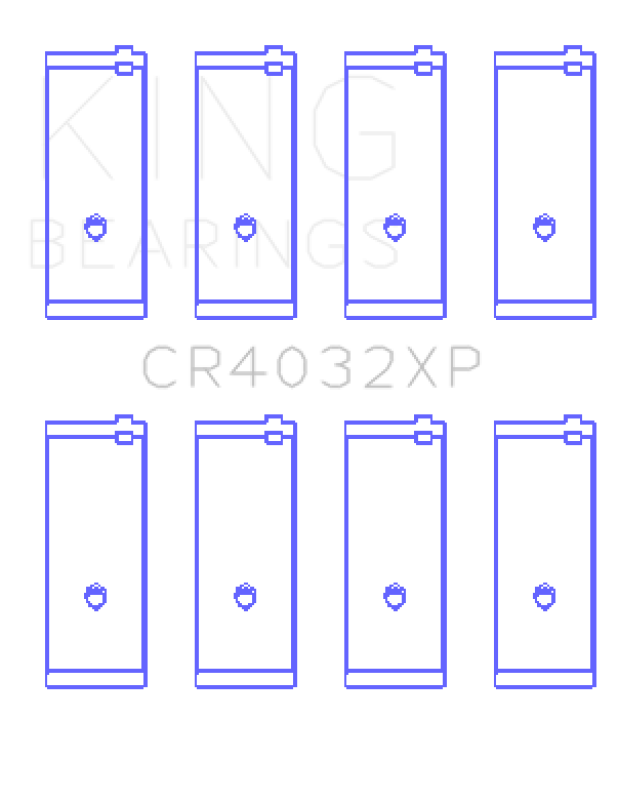 King Engine Bearings Toyota 4AGE 4AGZE 16V 1.6L (Size STDX) Performance Rod Bearing Set