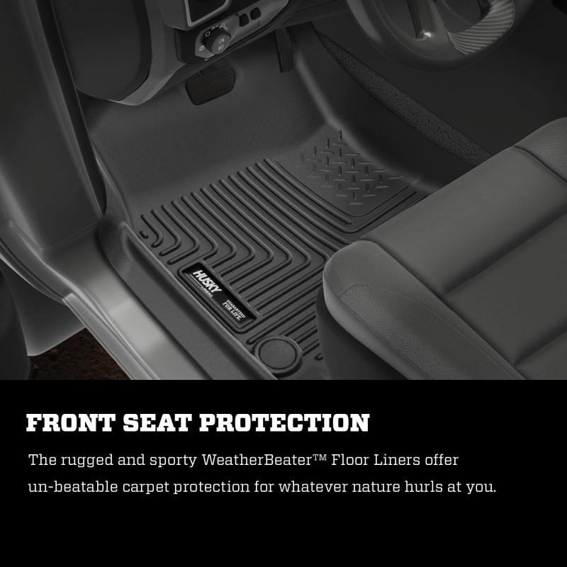 Husky Liners 10 Dodge Ram 2500/3500 Ext Cab WeatherBeater Black 2nd Seat Floor Liners