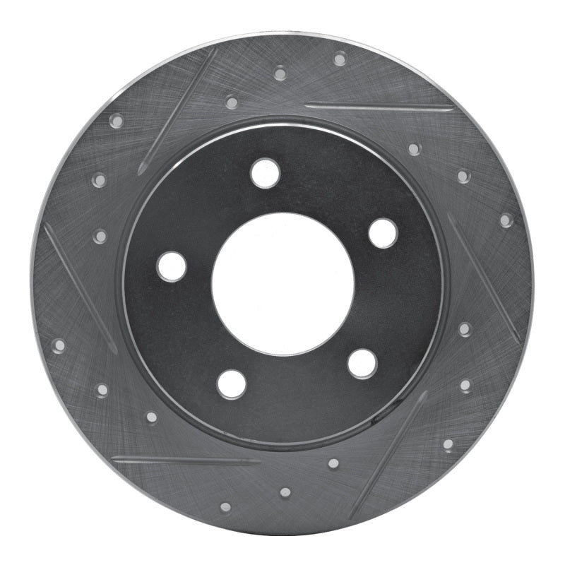 DFC 04-13 Mazda 3 Rear Left Drilled & Slotted Silver Brake Rotor