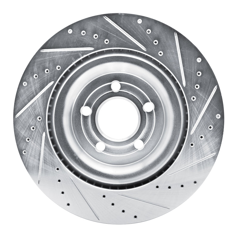 DFC 20-25 Ford Explorer Rear Left Drilled & Slotted Silver Brake Rotor
