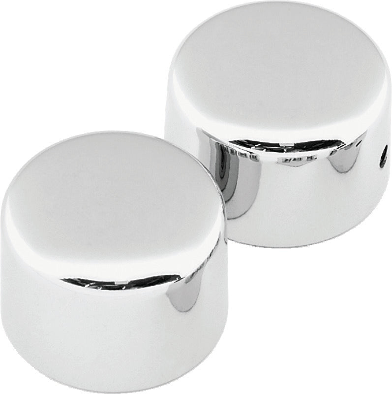 Bikers Choice 72-99 FLH/FLT / Softail / Wide Glide / 88-94 FXR Chrome Front Axle Cap Set