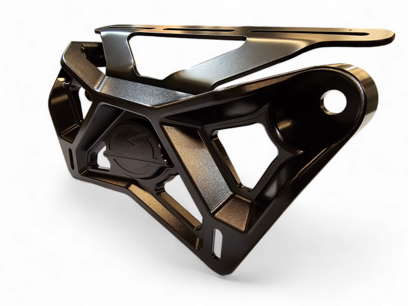 Elektric Offroad 2017+ Can Am X3 Maverick Front Shock Mount Brace W/ Light Mount Anodized Black