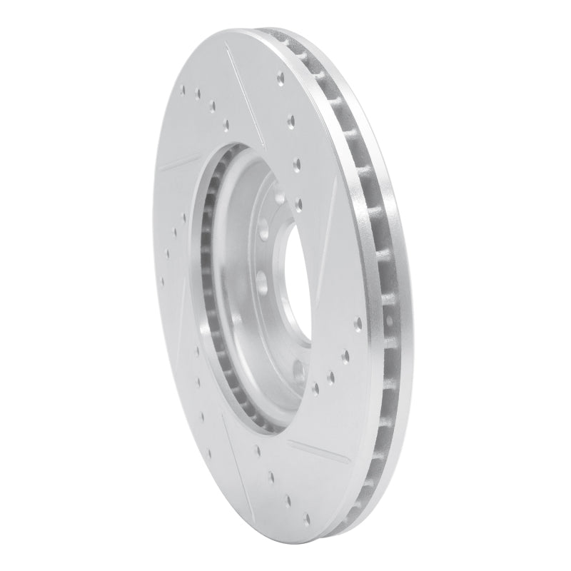 R1 03-11 Cadillac BLS (Mexico) Front Left Drilled & Slotted Silver Brake Rotor