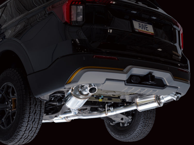 AWE Tuning 2021+ Ford Explorer Tremor 3.0TT 0FG Dual Rear Exit Exhaust w/ Bash Guard