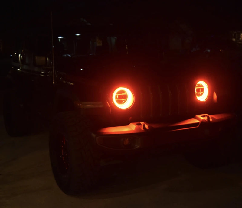 Oracle Jeep Wrangler JL/Gladiator JT LED Surface Mount Headlight Halo Kit - White