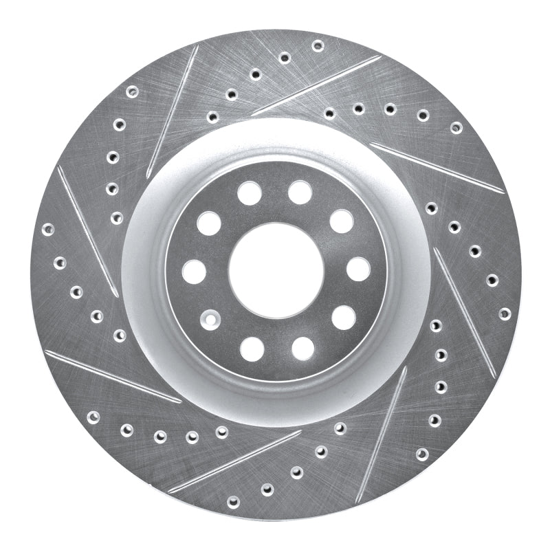 DFC 06-13 Audi S3 (Mexico) Front Left Drilled & Slotted Silver Brake Rotor