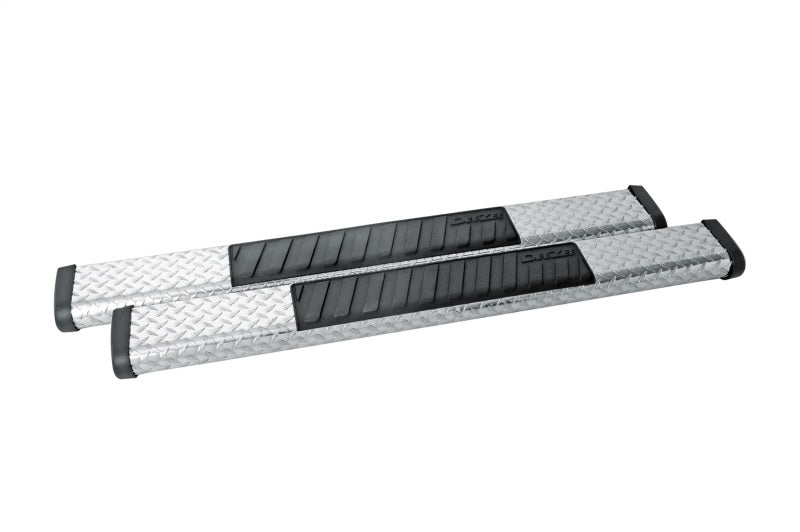 Dee Zee Universal Tubes - 6In Oval - Brite Tread Aluminum (CrewCab)