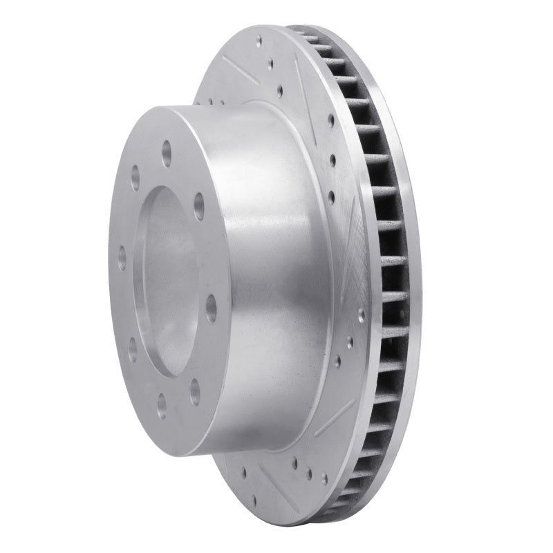 R1 00-02 Dodge Ram 3500 Front Right Drilled & Slotted Silver Brake Rotor