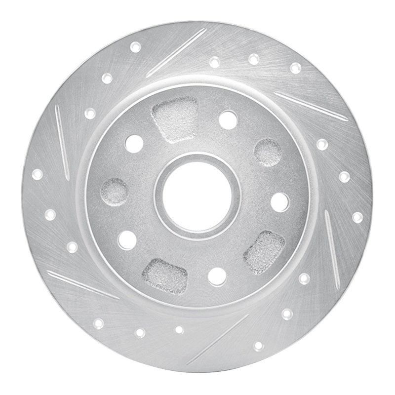 DFC 88-92 Ford Probe Rear Left Drilled & Slotted Silver Brake Rotor
