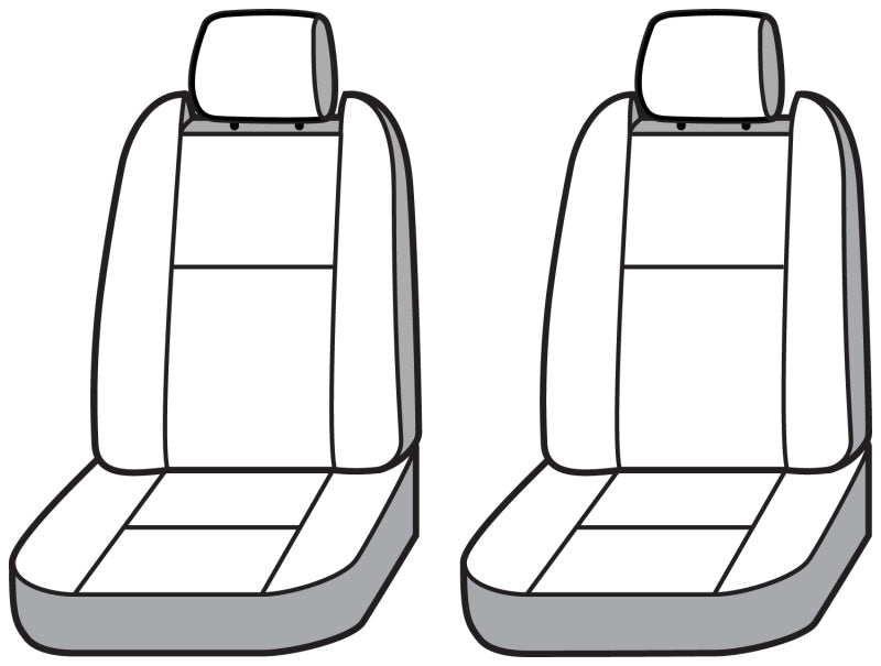 Covercraft 22-23 Nissan Frontier Polycotton SeatSaver Custom Front Row Seat Covers - Grey