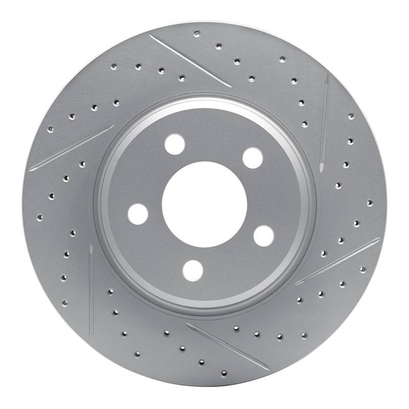 R1 19-20 Cadillac Ct6 Rear Right Drilled & Slotted Geo-Carbon Rotor
