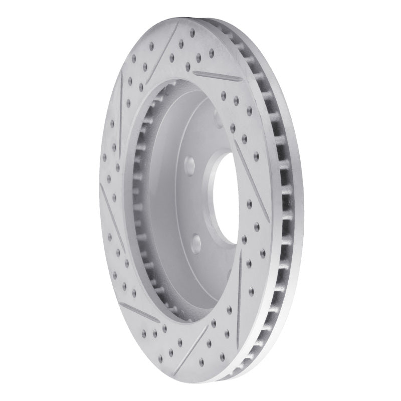 R1 21-25 Jeep Wagoneer L Rear Right Drilled & Slotted Geo-Carbon Rotor