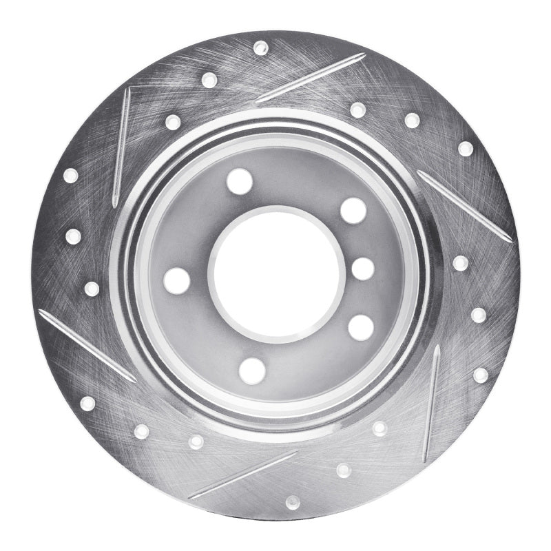 DFC 91-99 BMW 323is Rear Right Drilled & Slotted Silver Brake Rotor