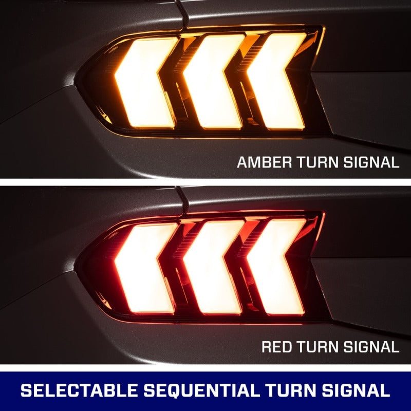 Form Lighting 2024+ Ford Mustang Sequential LED Tail Lights Smoked (Pair)