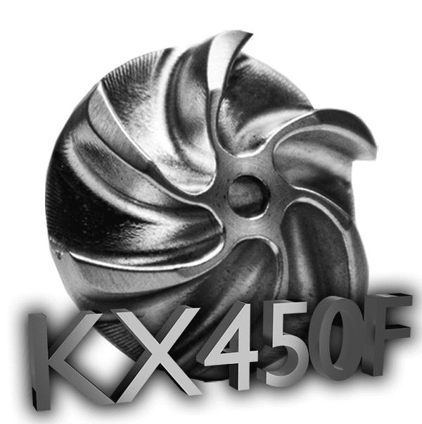 OptiFlo “phi” High Flow Premium Impeller for KX450F ’06-’16 image 0