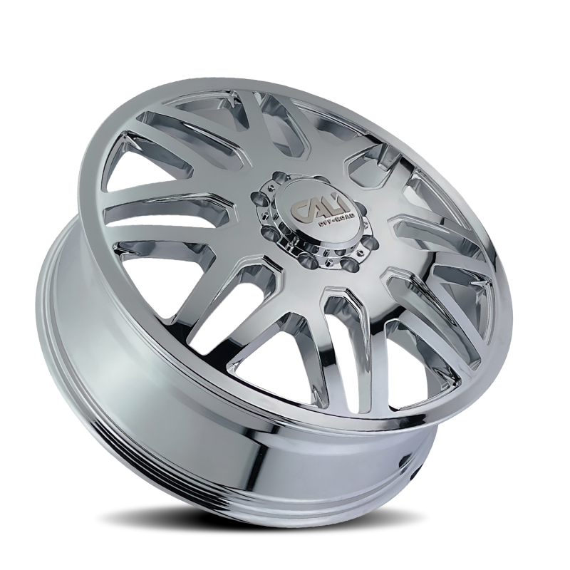 Cali Off-Road 9115D Invader Dually 24x8.25 / 8x200 BP / 115mm Offset / 142mm Hub Chrome Wheel