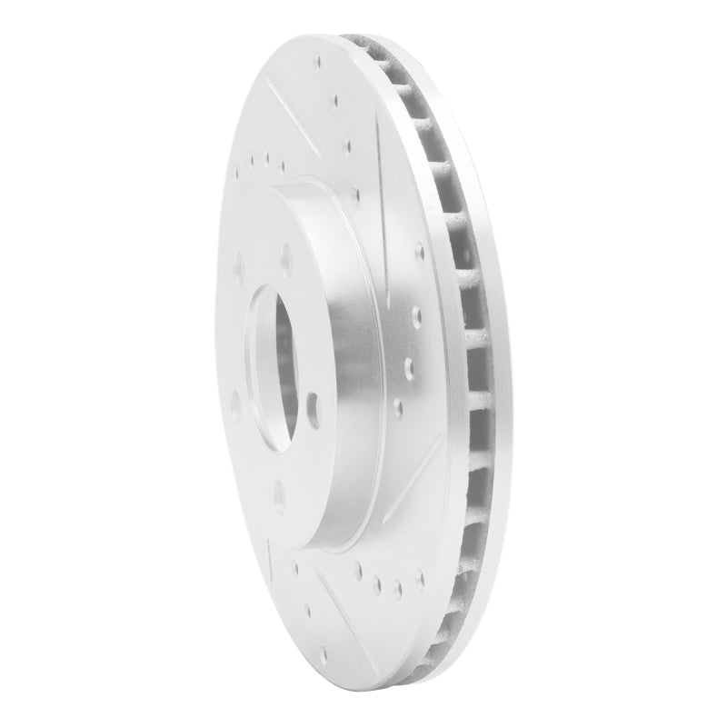 R1 91-00 Ford Windstar Front Right Drilled & Slotted Silver Brake Rotor