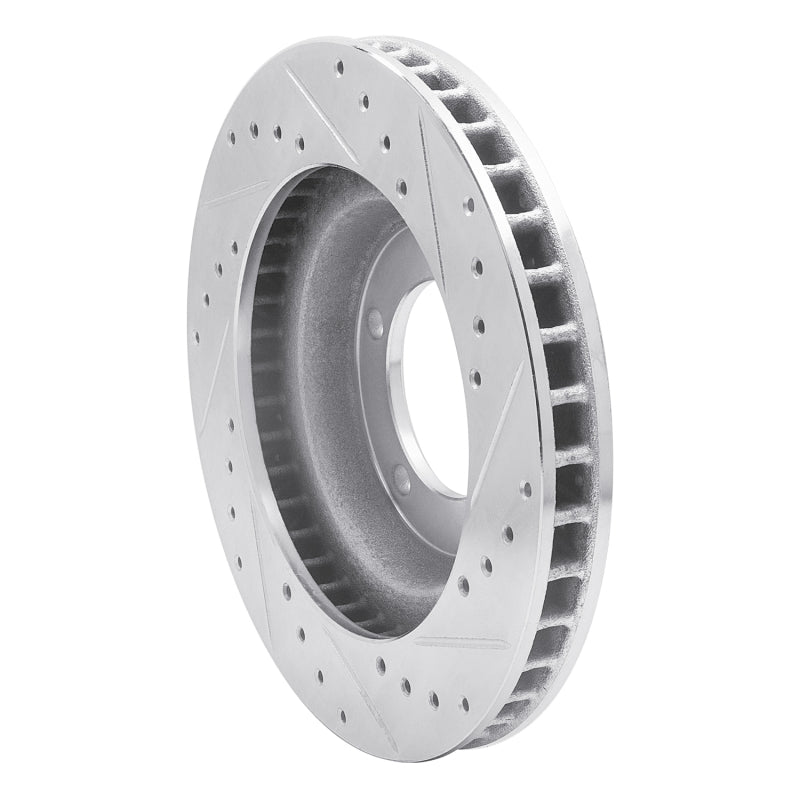 R1 67-70 Chevrolet BEL AIR Front Left Drilled & Slotted Silver Brake Rotor